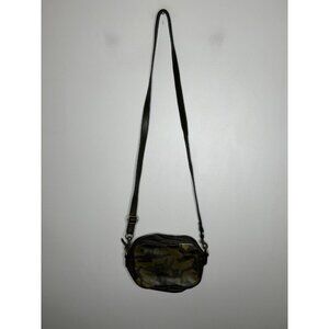 Margot Army Green Camouflage leather crossbody purse for women